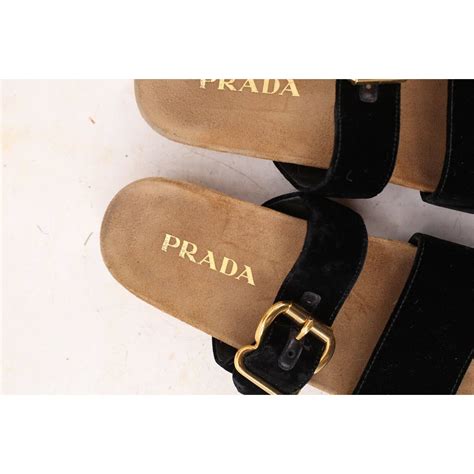 prada birkenstock velvet|prada sandals.